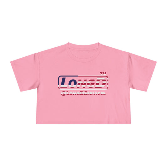 LongD positive flag tag Logo Crop Tee (Patriotic colors)