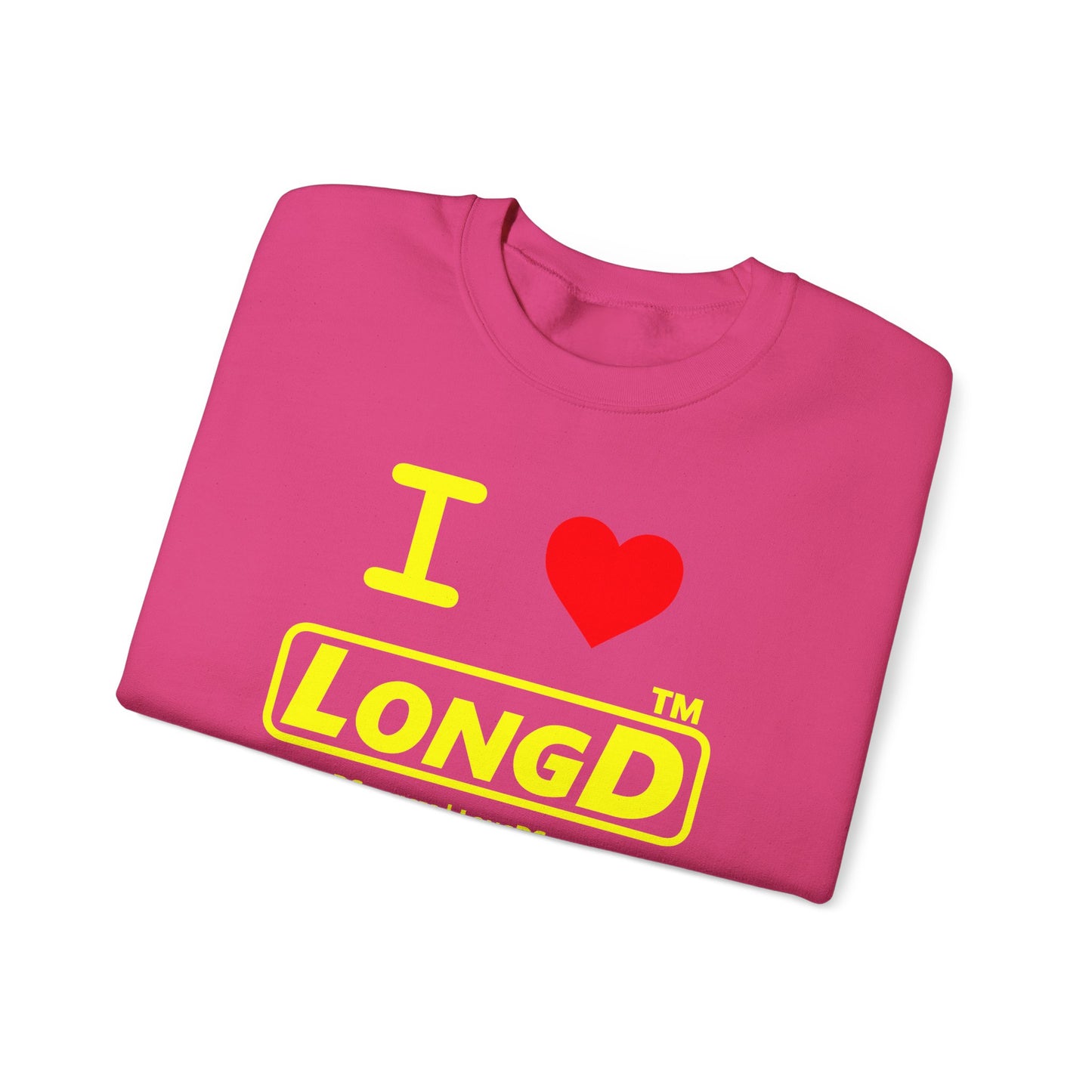 I Luv LongD Tag-domain positive alternate basic logo crewneck sweatshirt