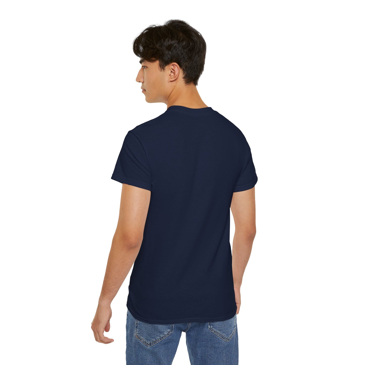 LongD positive vertical striped Chicago logo cotton tee (Pride colors)