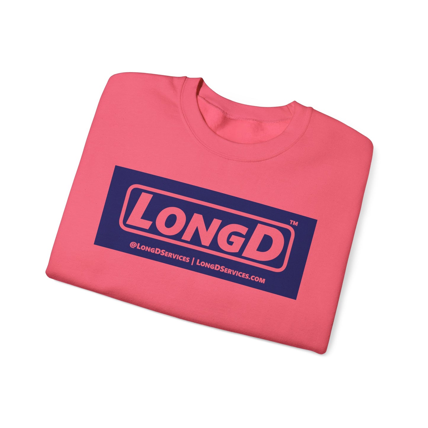 LongD negative official original logo crewneck sweatshirt
