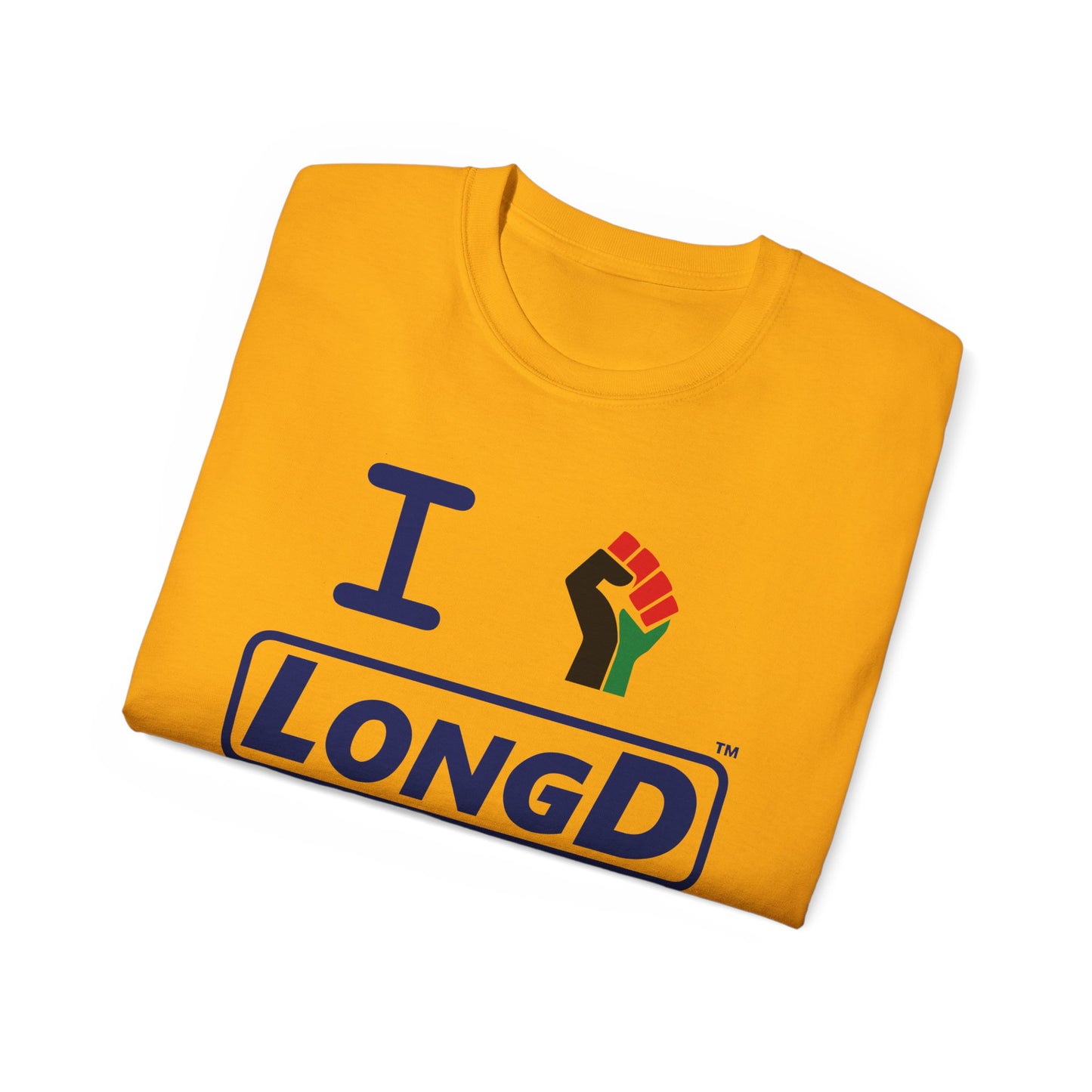 I Fist LongD® Official Logo Cotton Tee Juneteenth multicolored fist