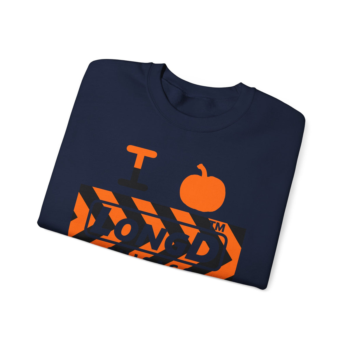 I pumpkin LongD Chicago negative forward chevron logo crewneck sweatshirt