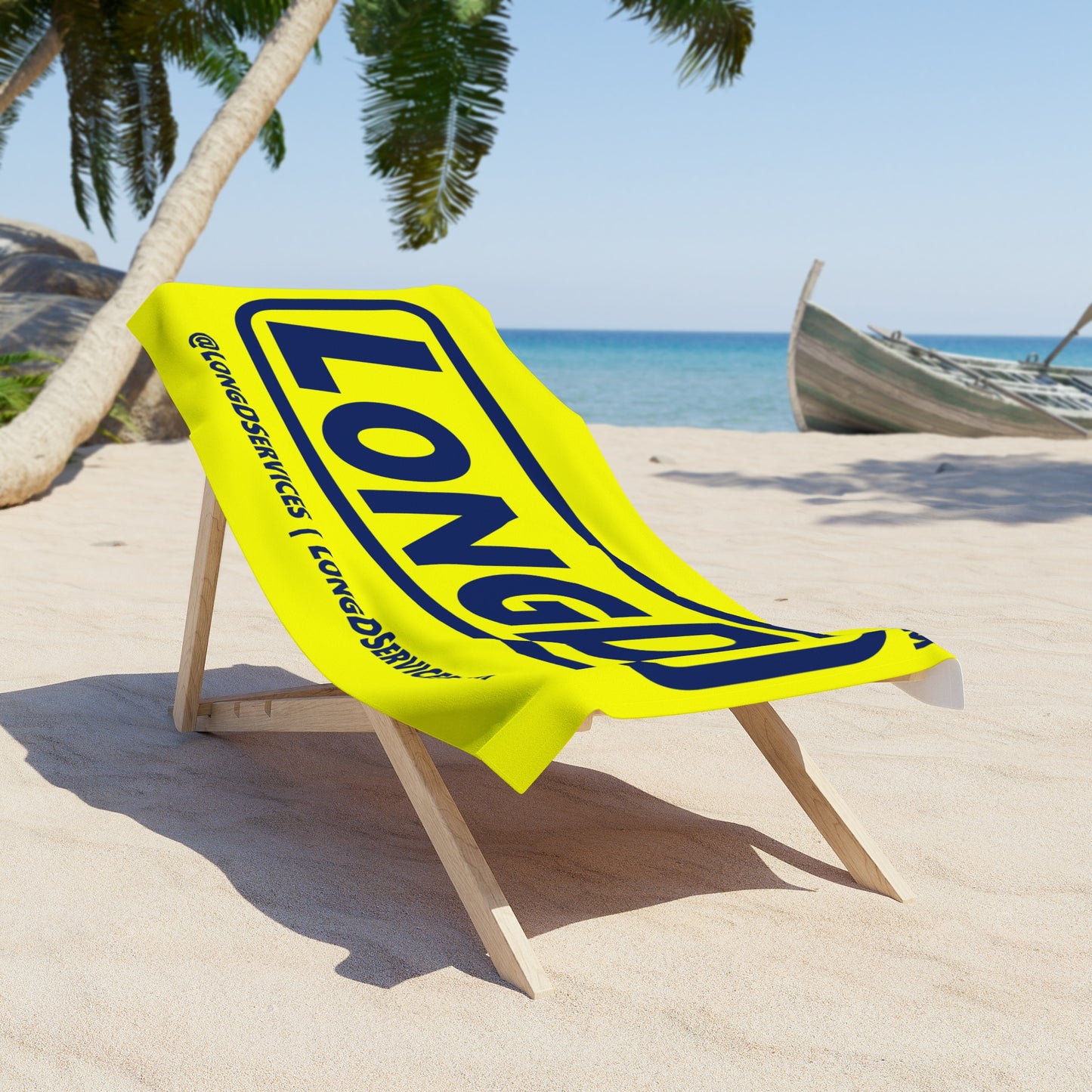 LongD Logo Beach Towel