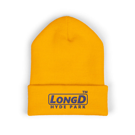 Embroidered Classic Cuffed Beanie Official Basic Hyde Park Logo