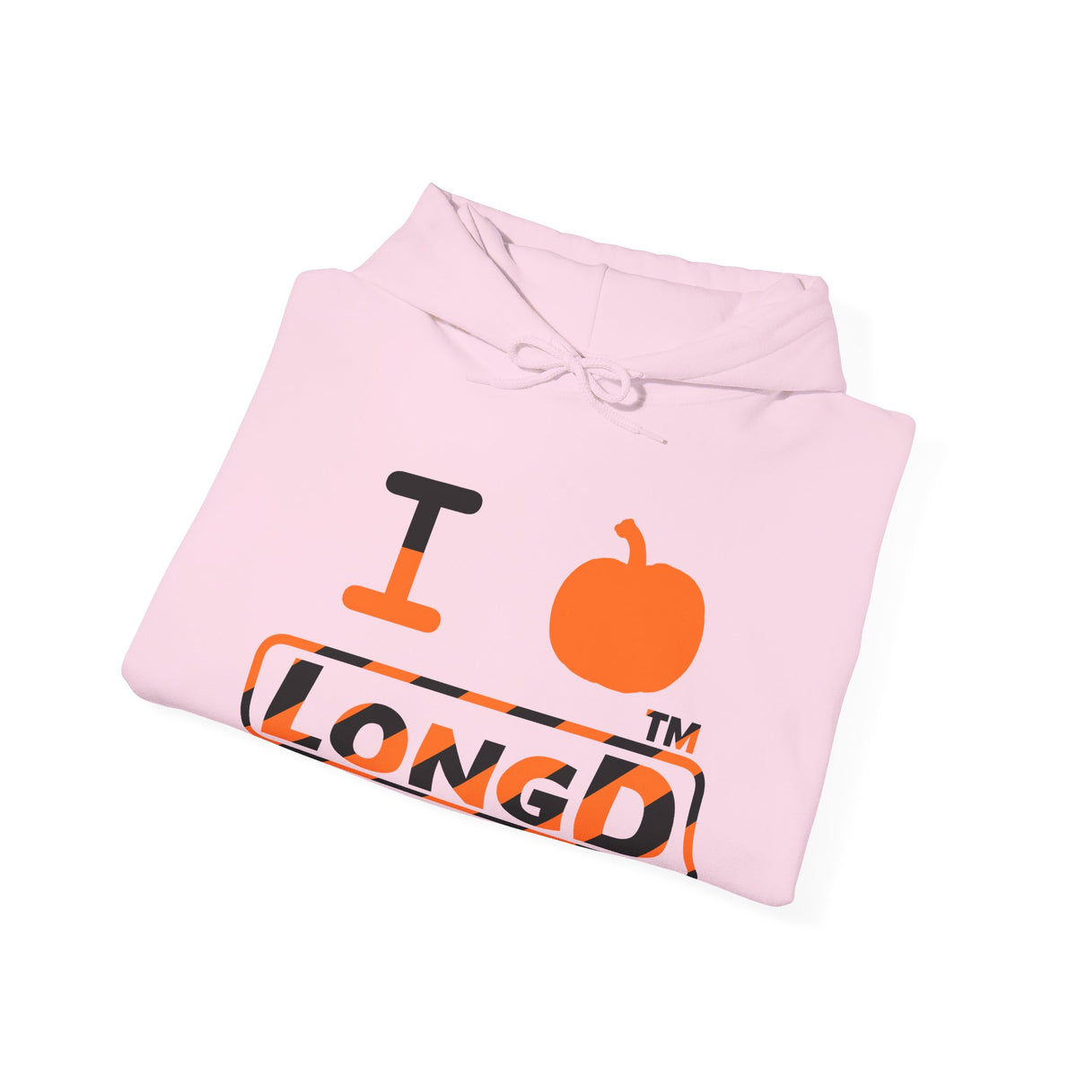 I pumpkin LongD Tag positive 12-striped logo hoodie