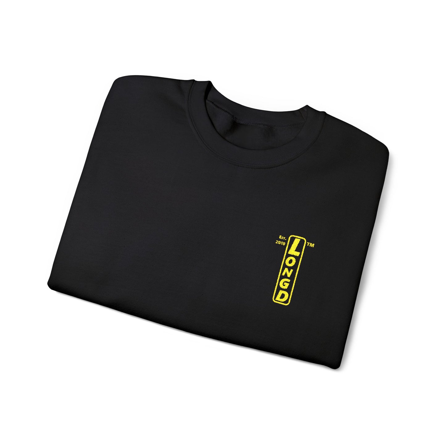 Embroidered Unisex Heavy Blend™ Crewneck Sweatshirt reverse basic logo upright