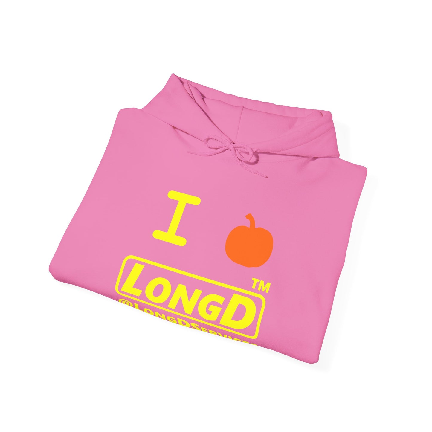 I Pumpkin LongD® Logo Hoodie yellow basic tag logo