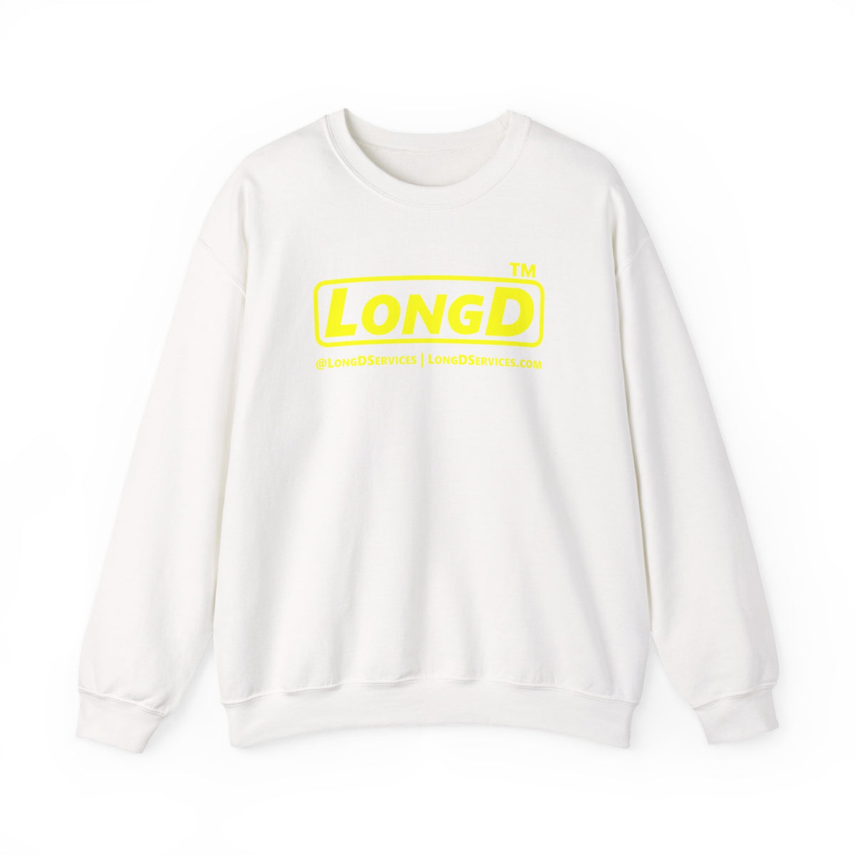 LongD Tag-domain positive alternate basic logo crewneck sweatshirt