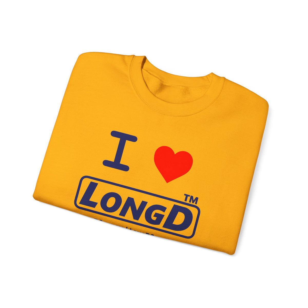I Luv LongD Tag-domain positive official basic logo crewneck sweatshirt