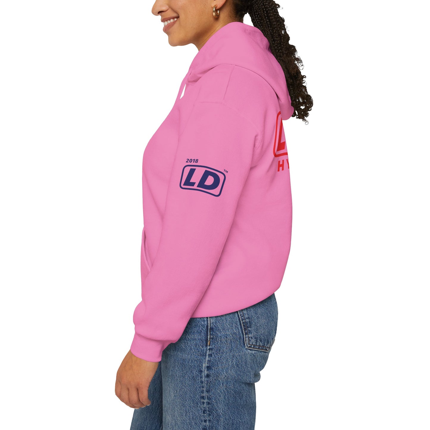 I fist LongD® basic official 4-print single-breasted Hyde Park logo Hoodie (Juneteenth colors)