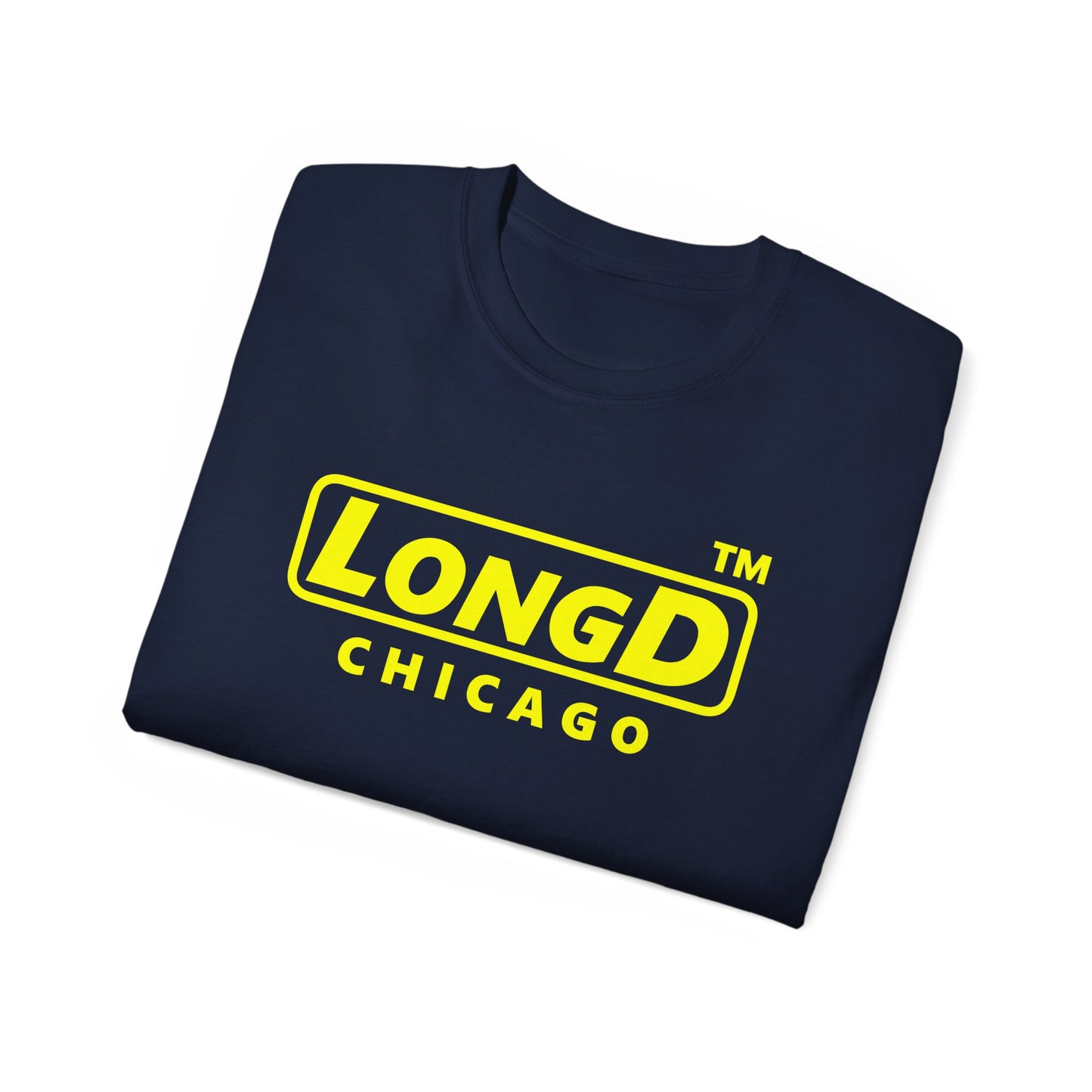 LongD® Logo Cotton Tee positive reverse basic Chicago logo