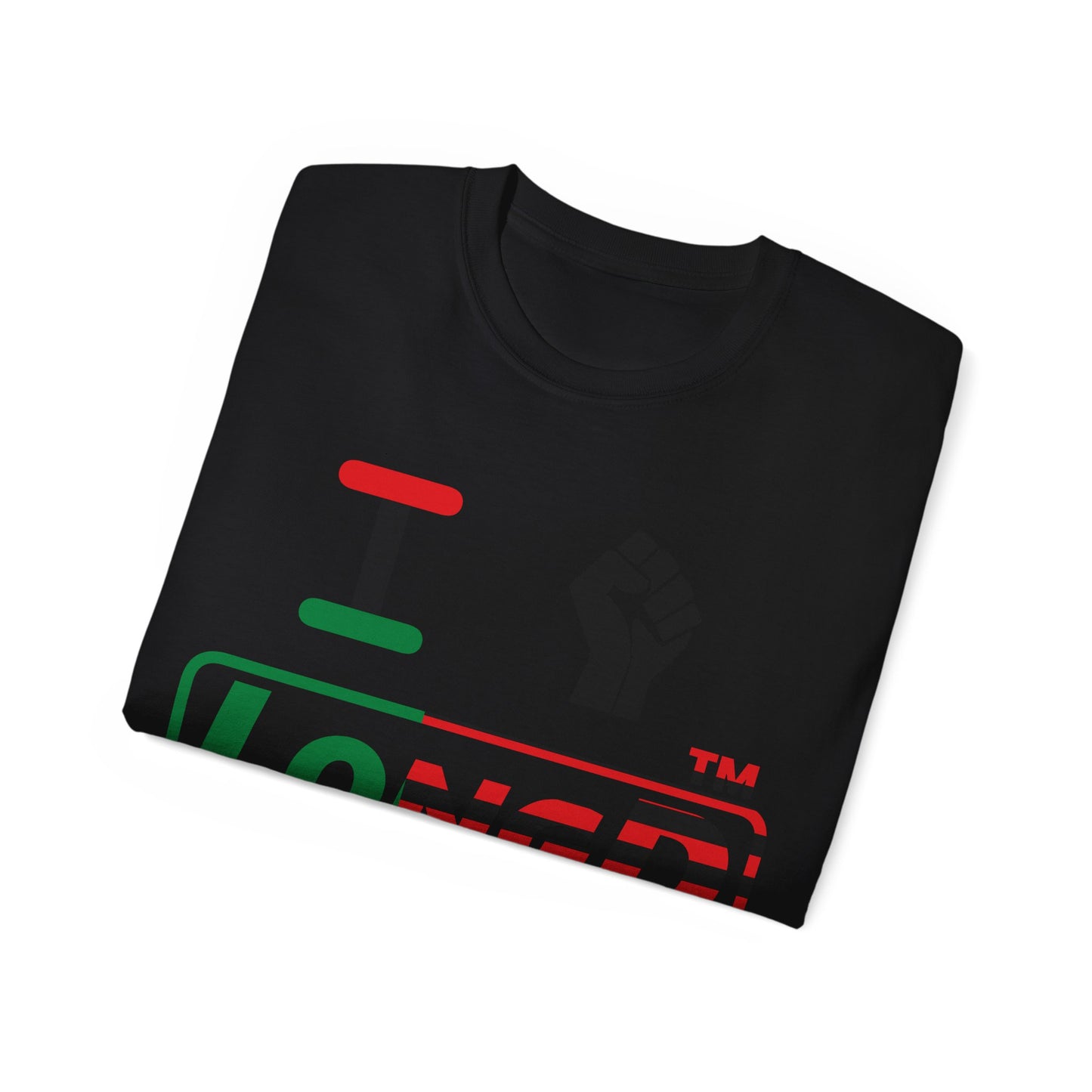 I fist LongD positive flag tag logo cotton tee