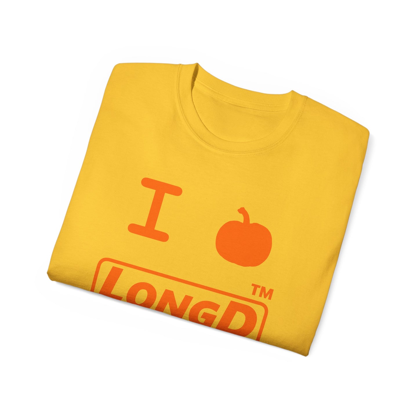 I Pumpkin LongD® Logo Cotton Tee positive orange basic Hyde Park logo