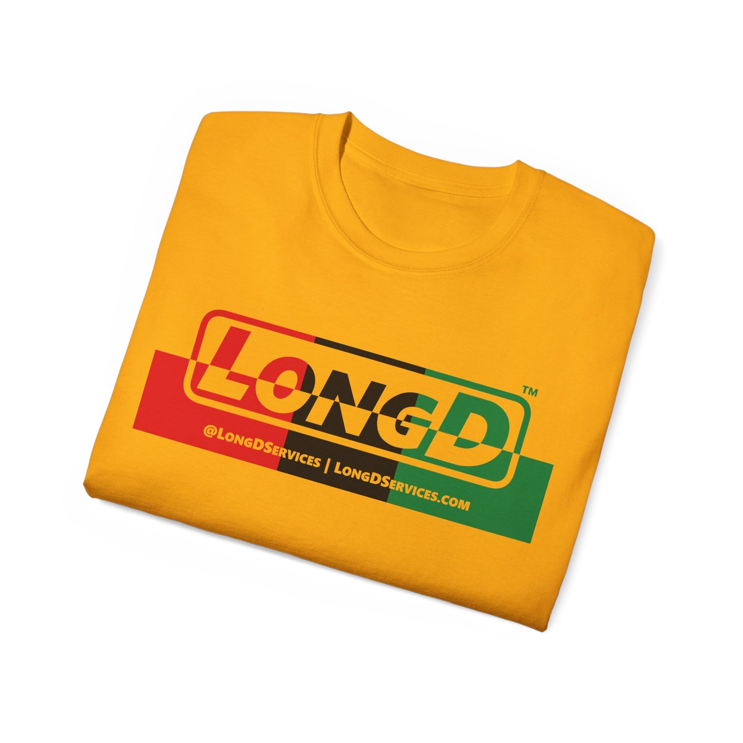 LongD® Logo Cotton Tee Juneteenth positive top negative bottom text