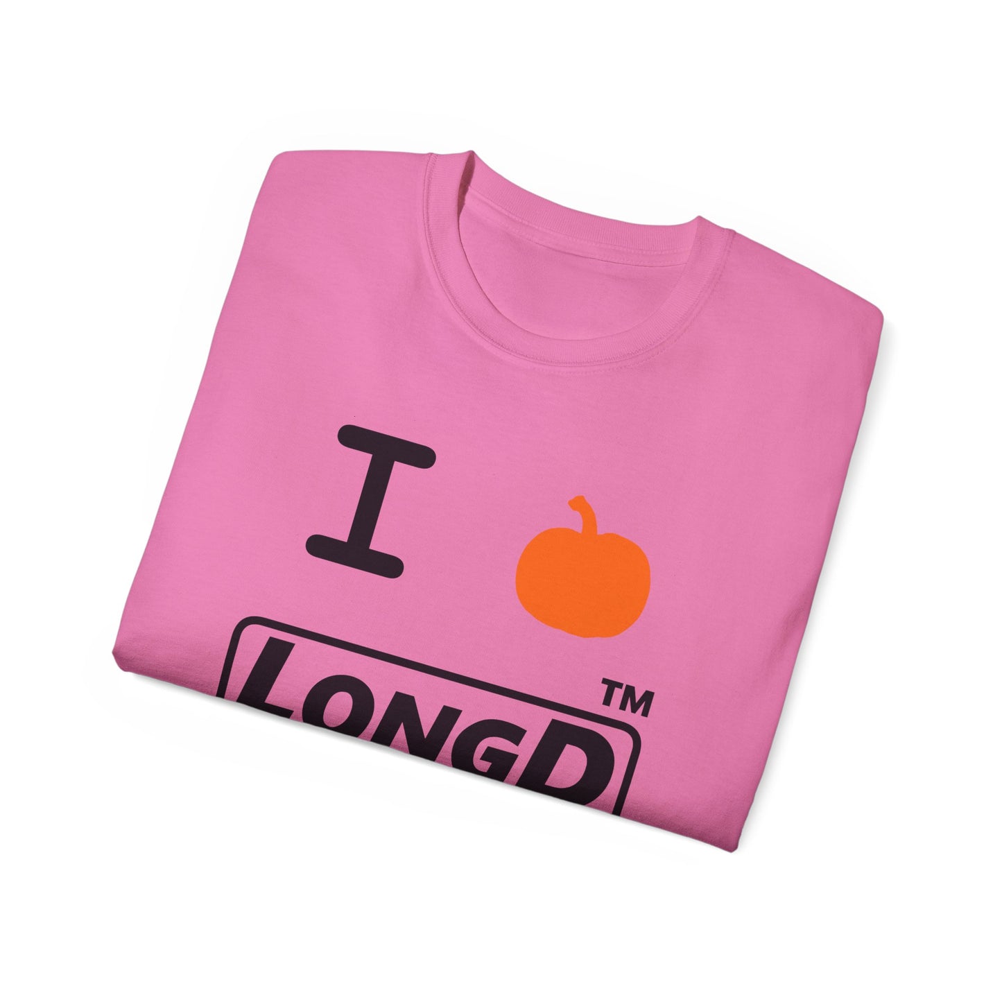 I Pumpkin LongD® Logo Cotton Tee positive black basic Chicago logo