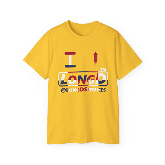 I firecracker LongD positive 2x5 tag logo cotton tee