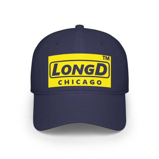 LongD Logo 100% Cotton Velcro Baseball Cap (Negative Chicago)