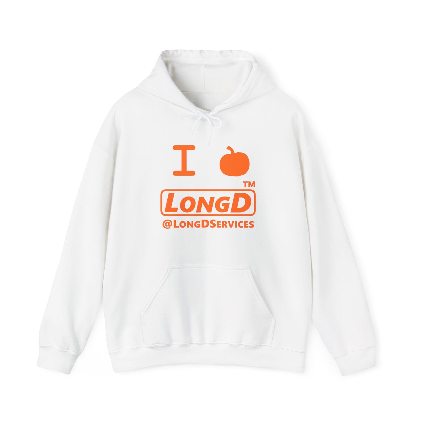 I Pumpkin LongD® Logo Hoodie orange basic tag logo