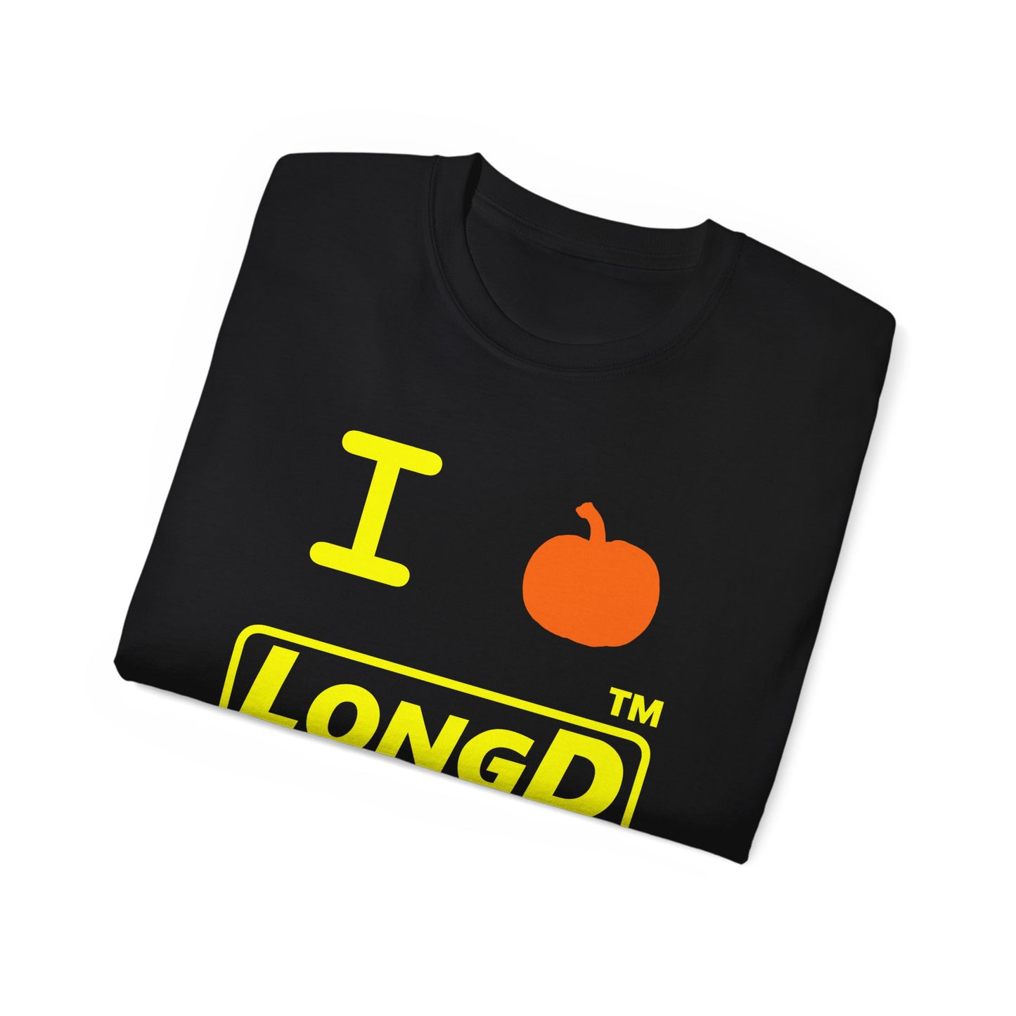 I Pumpkin LongD® Logo Cotton Tee positive yellow basic Chicago logo