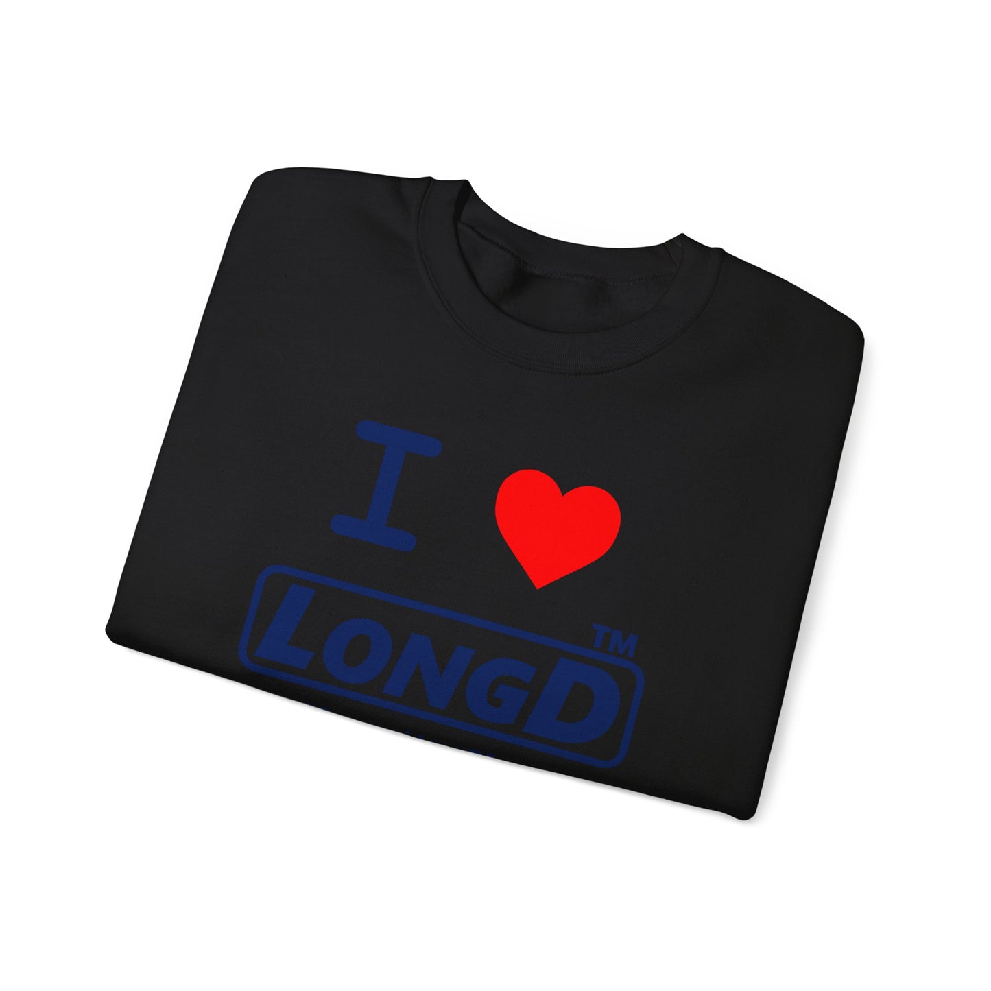 I Luv LongD Tag-domain positive official basic logo crewneck sweatshirt