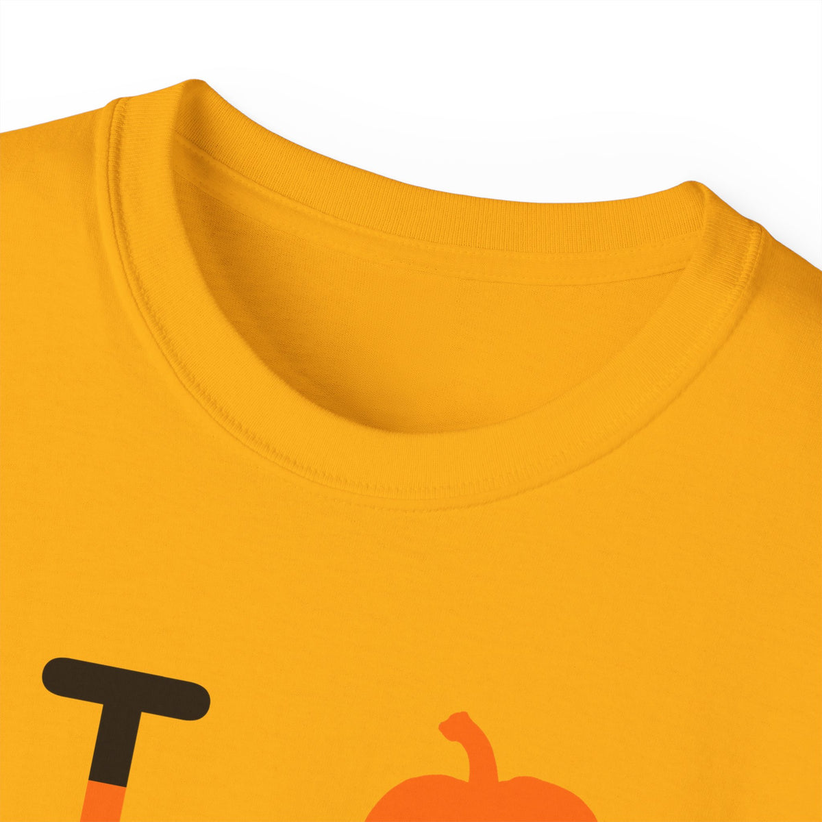 I pumpkin LongD Chicago positive checkered logo cotton tee