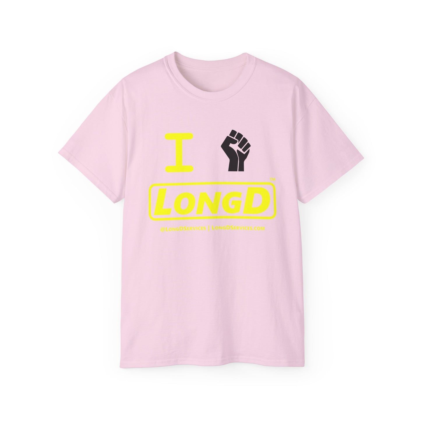 I Fist LongD® Alternate Logo Cotton Tee Juneteenth black fist
