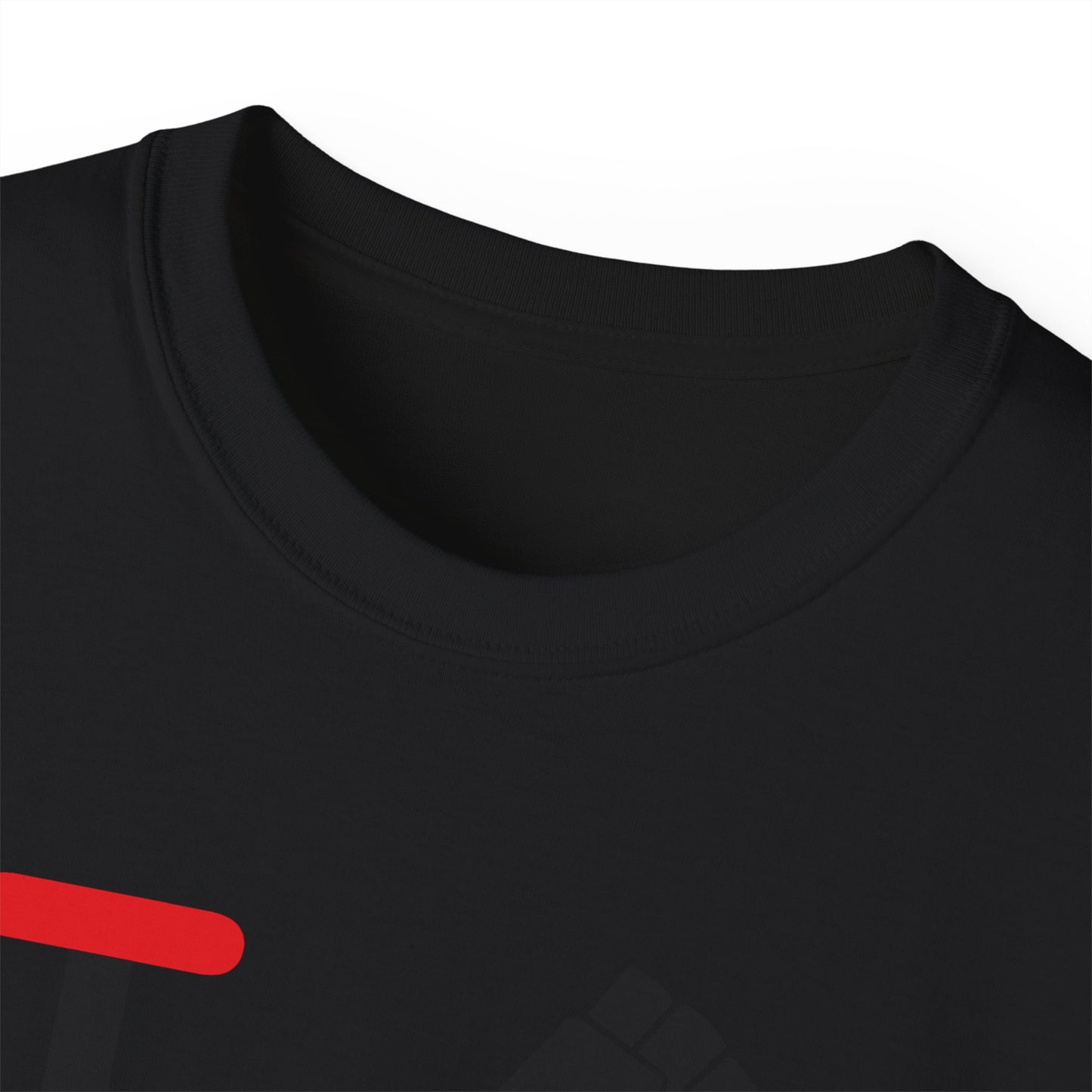 I fist LongD positive vertical 3-striped Hyde Park logo cotton tee