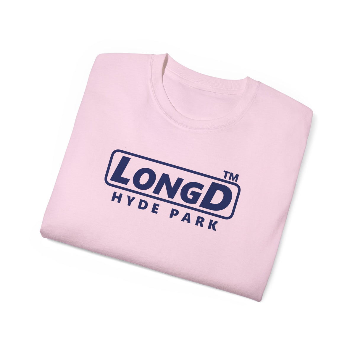 LongD Hyde Park positive basic Navy (002060) logo cotton tee