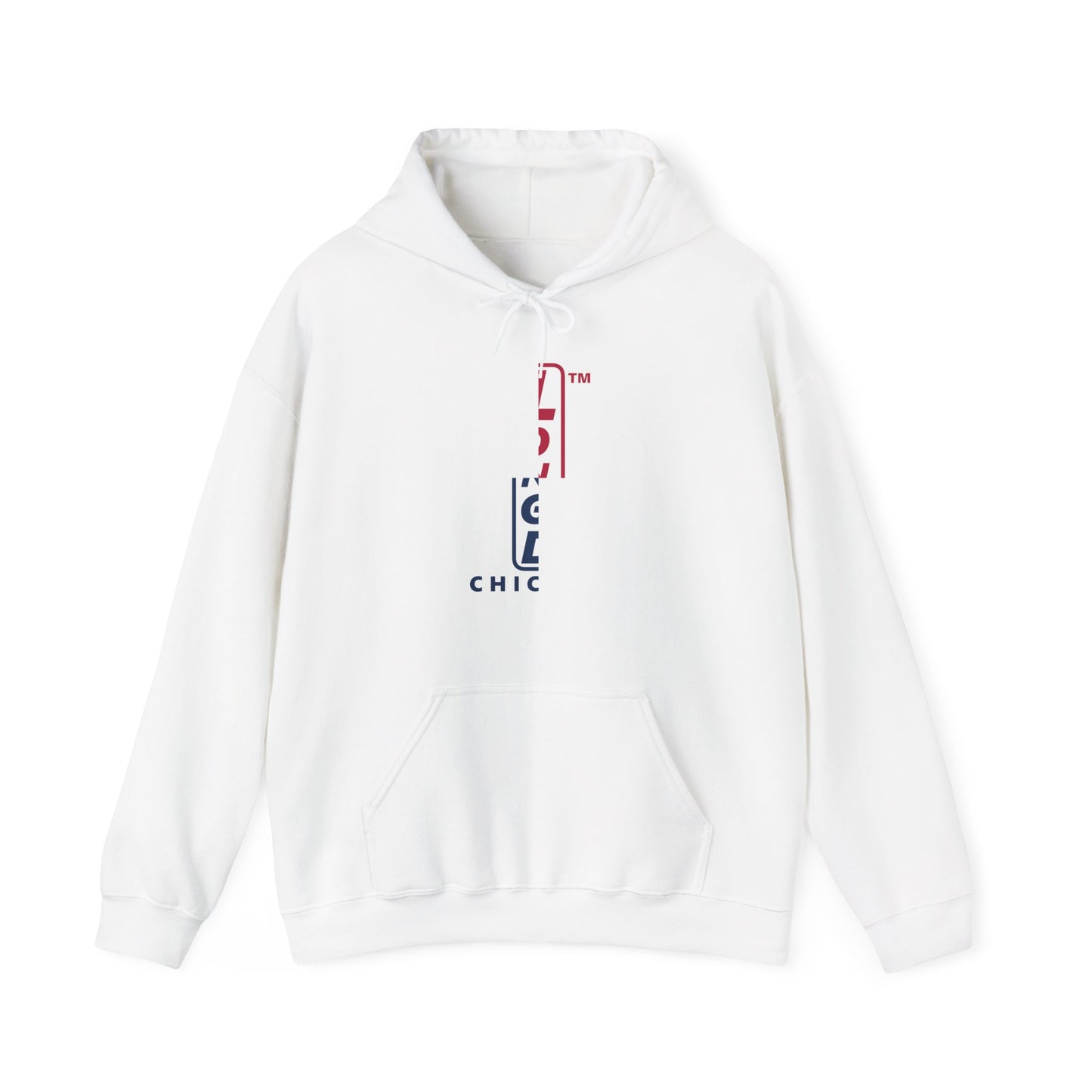 LongD® positive quarters upright Chicago logo hoodie