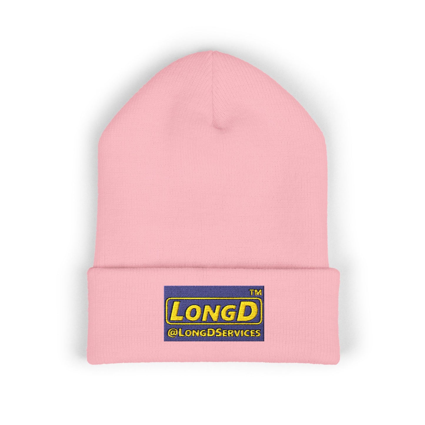Embroidered Classic Cuffed Beanie Reverse Logo