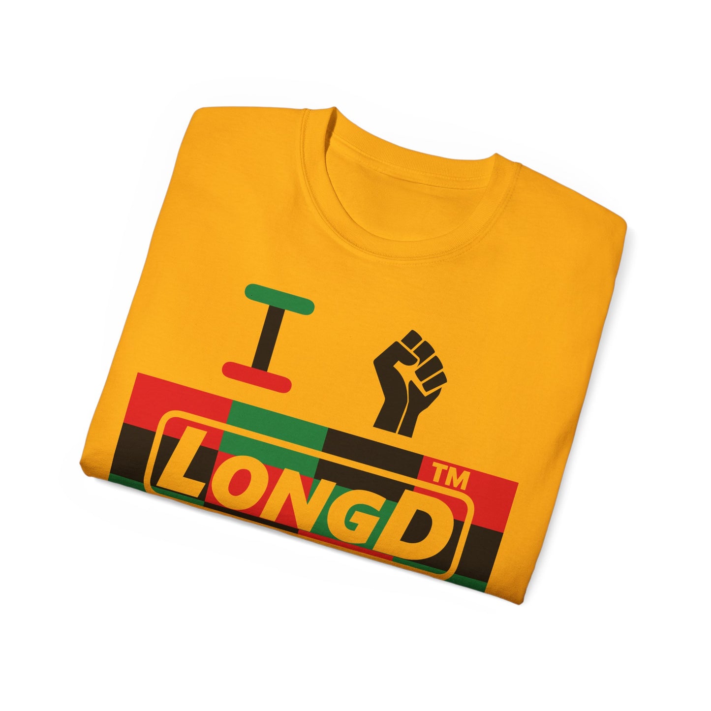 I fist LongD negative 3x4 Hyde Park logo cotton tee