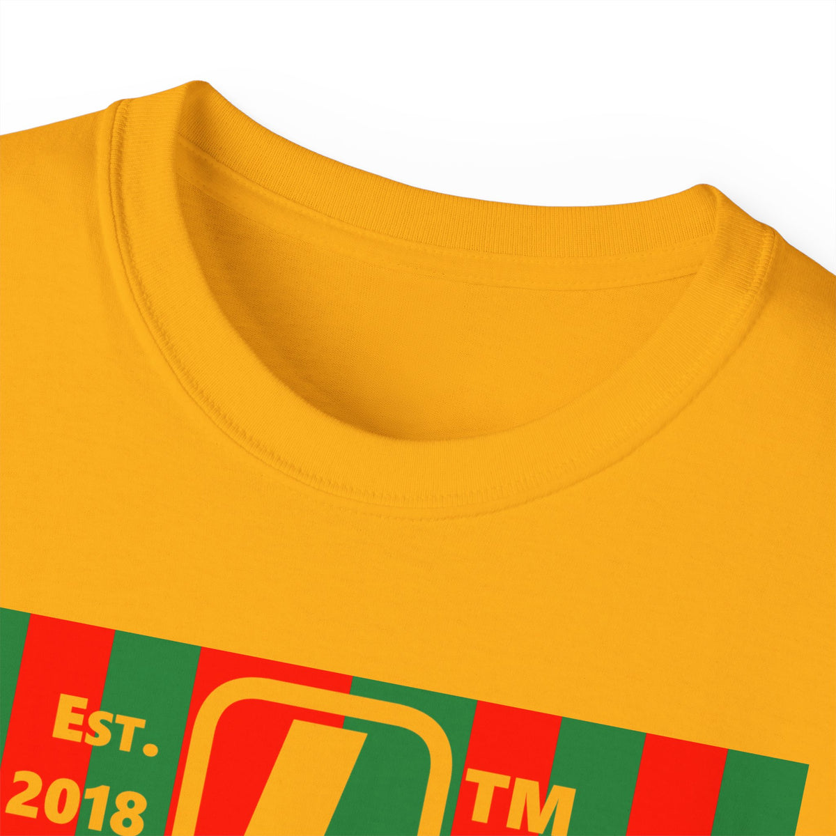 LongD Hyde Park negative upright tiled logo (Xmas colors) cotton tee