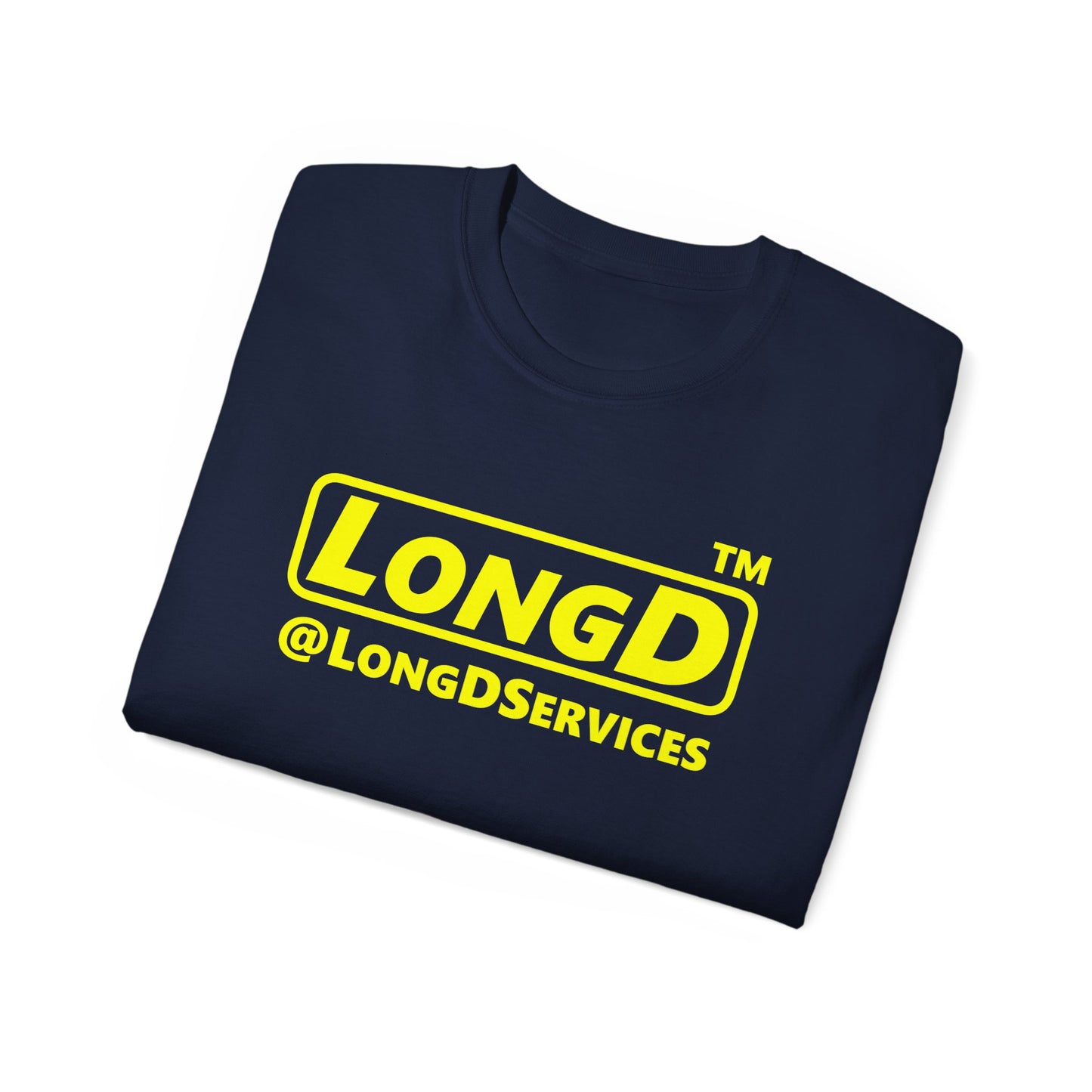 LongD® Logo Cotton Tee positive reverse basic logo