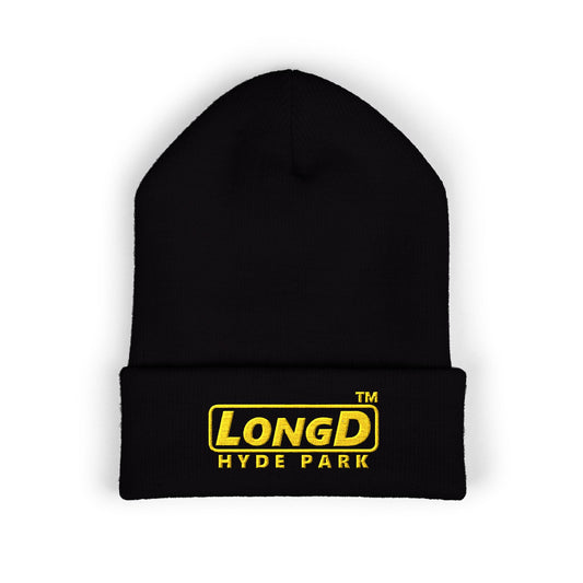 Embroidered Classic Cuffed Beanie Reverse Basic Hyde Park Logo