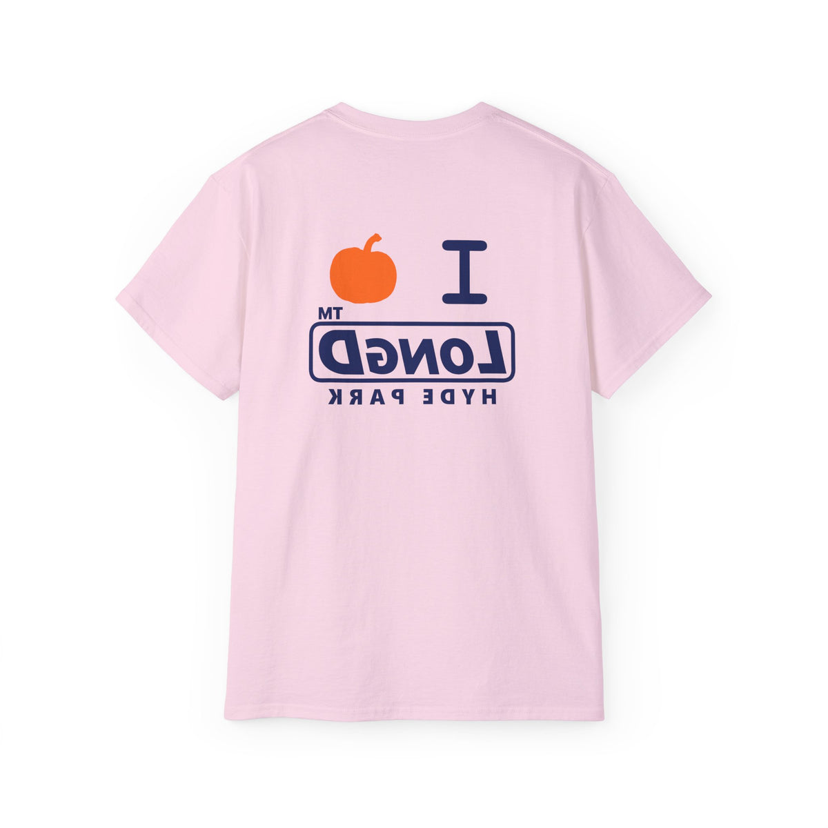 I pumpkin LongD Hyde Park positive basic Navy (002060) front-back logo cotton tee