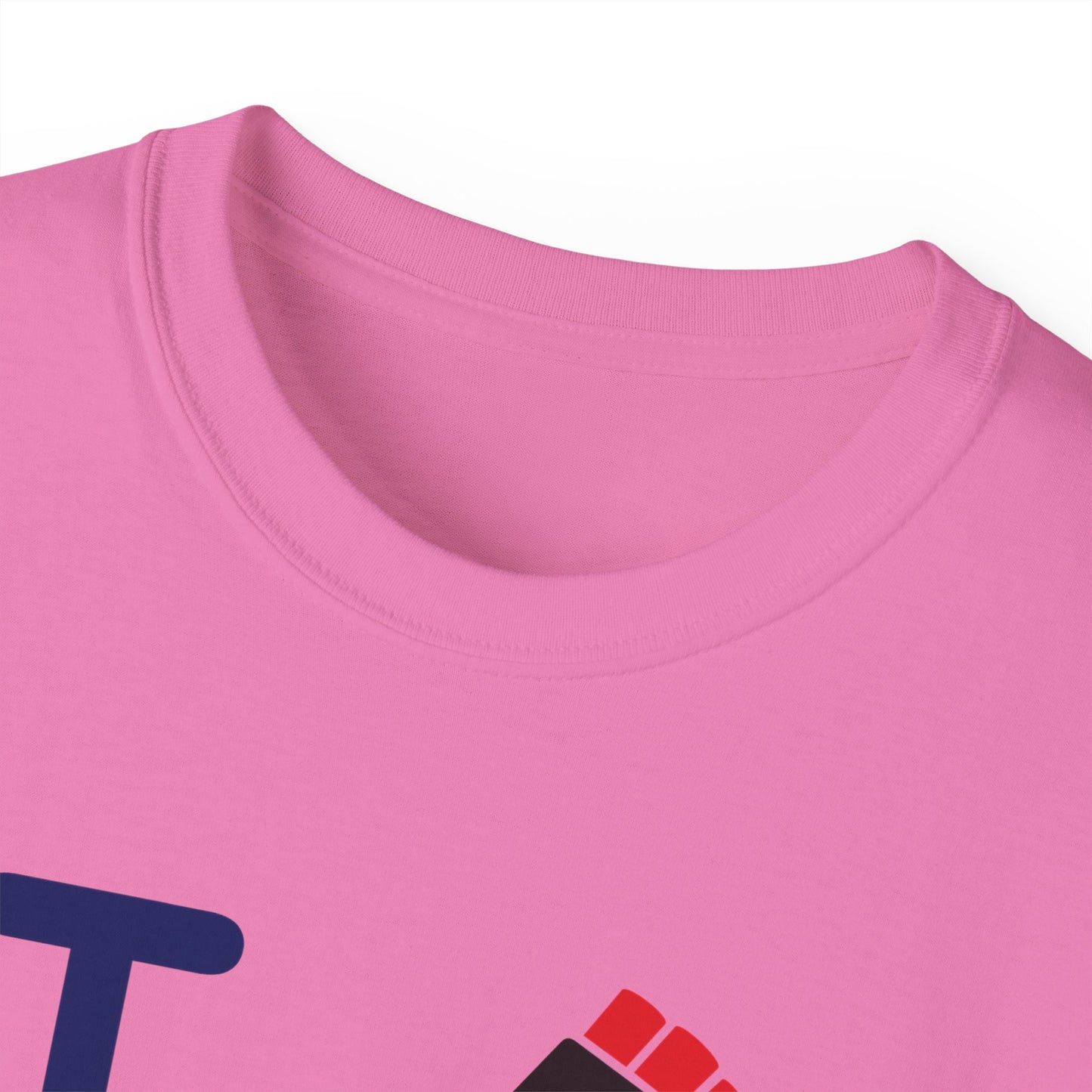 I Fist LongD® Official Logo Cotton Tee Juneteenth multicolored fist