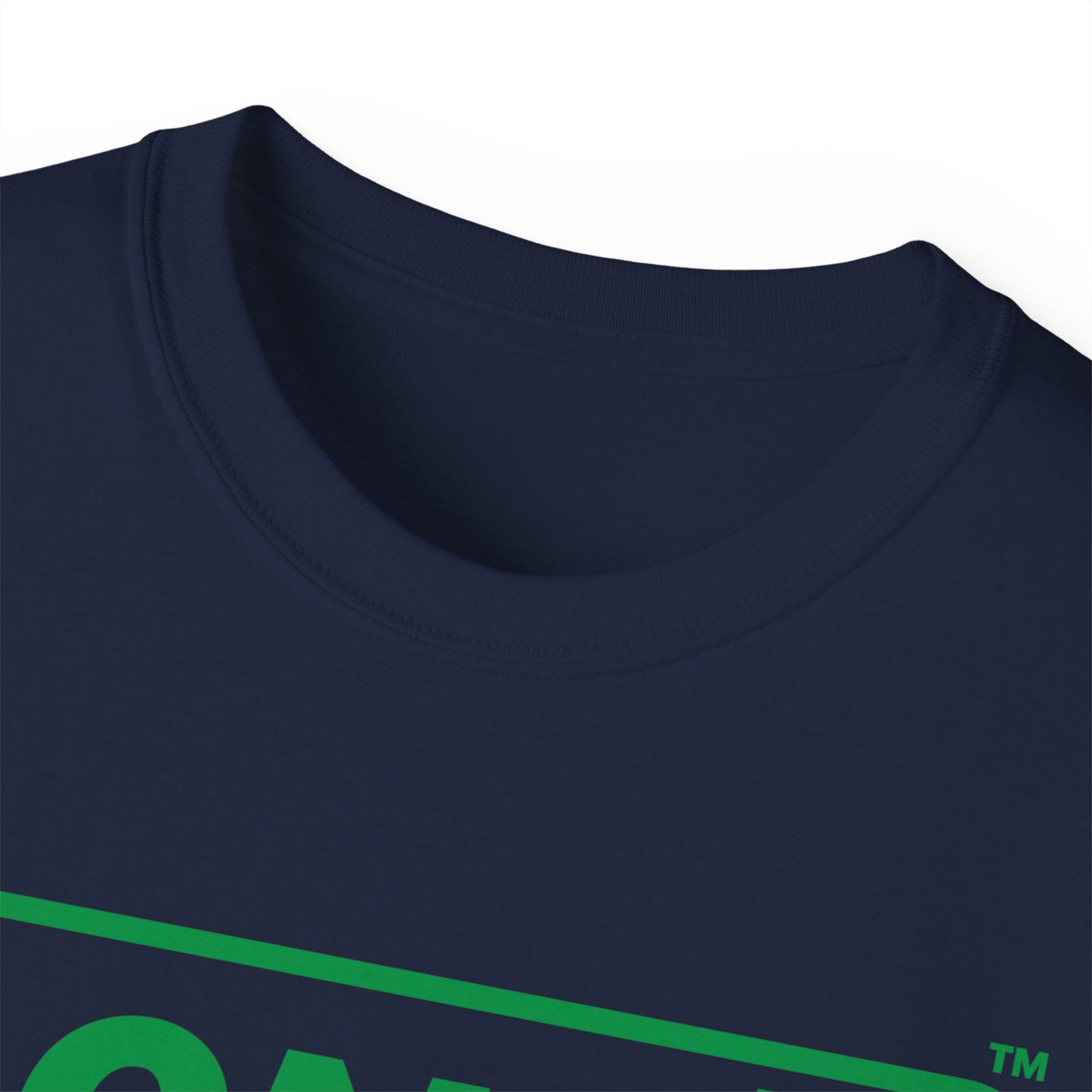 LongD® Logo Cotton Tee (St. Patrick's Day -Irish Green and Irish Orange top-bottom split)