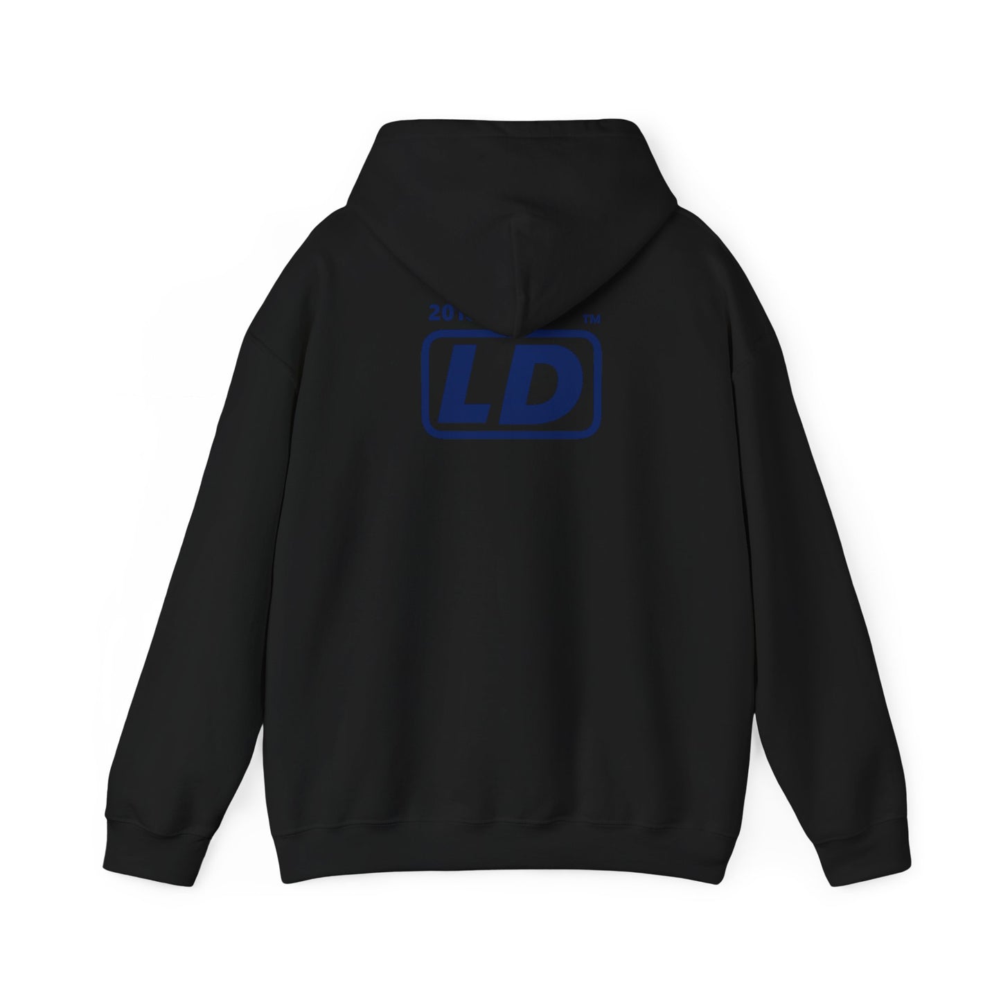 I Luv LongD® official basic front-back Hyde Park logo hoodie (Pride colors)