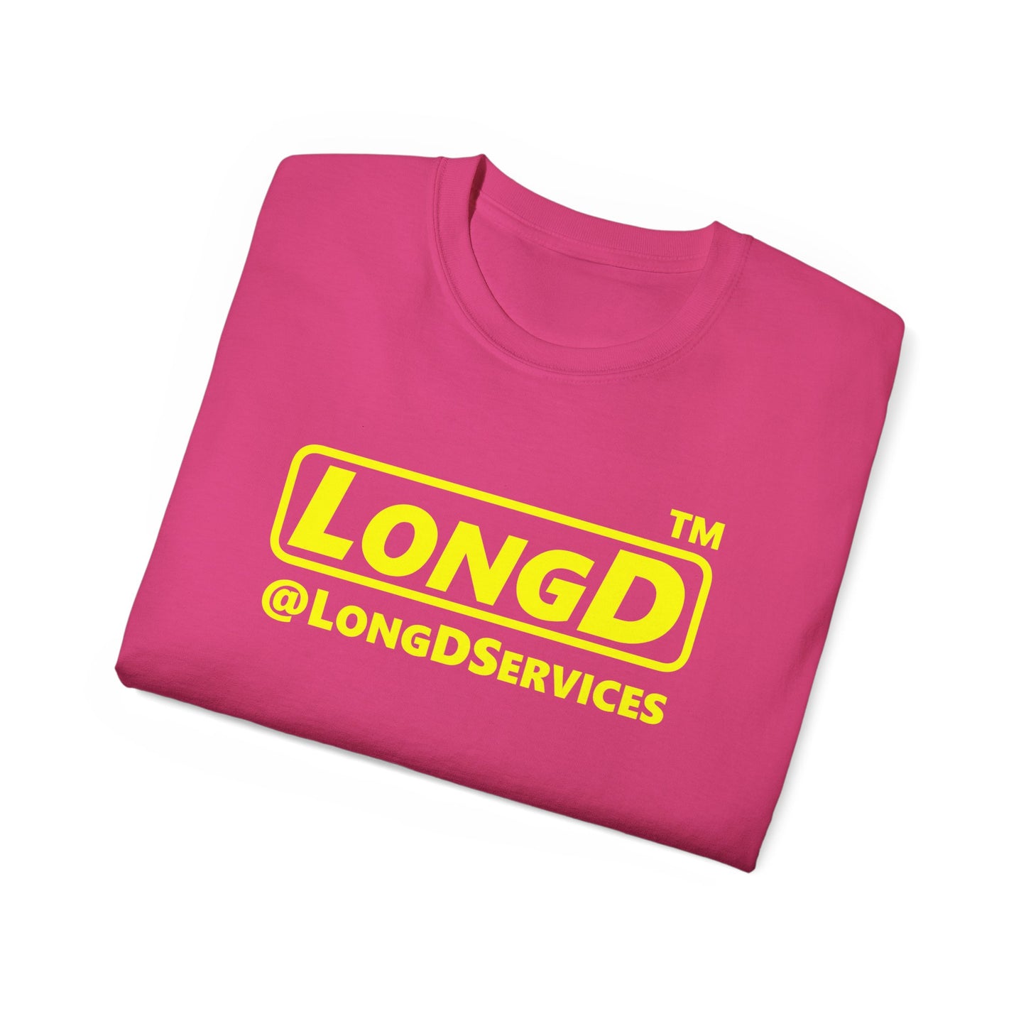 LongD® Logo Cotton Tee positive reverse basic logo