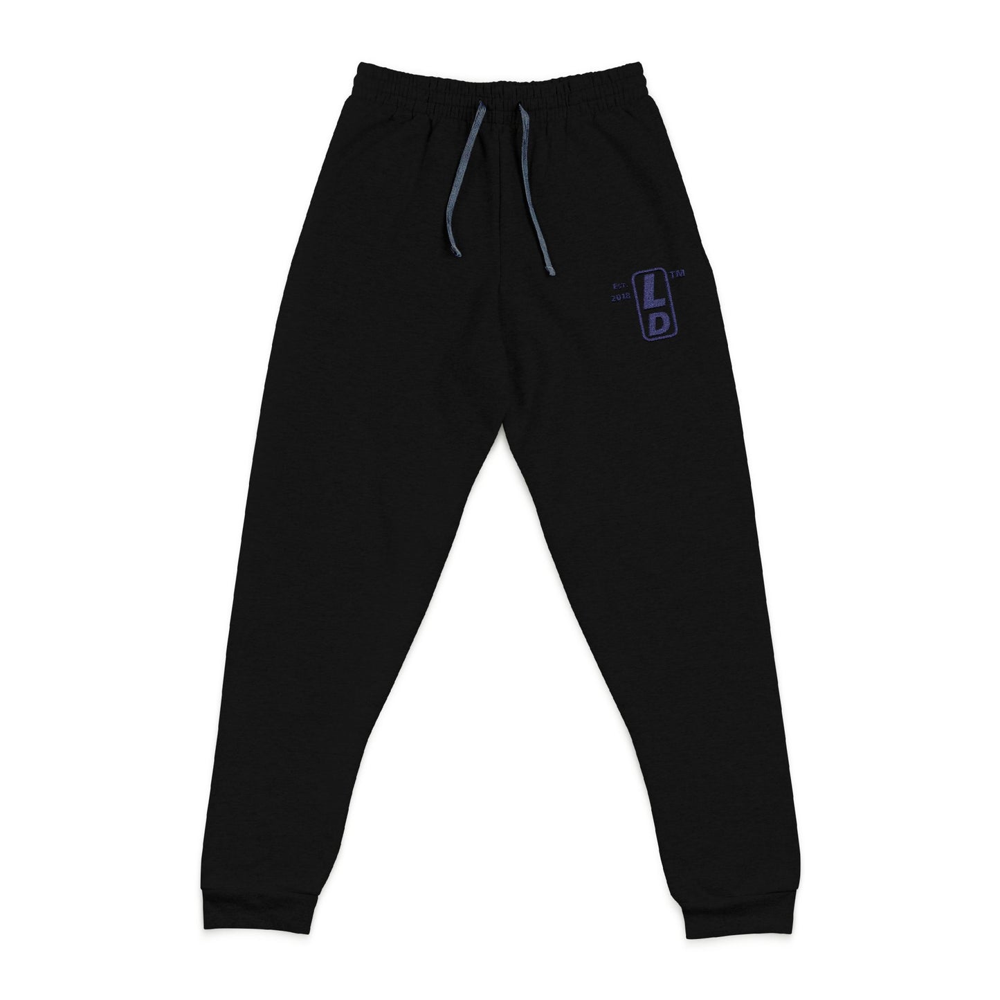Embroidered unisex joggers basic official logo upright initials