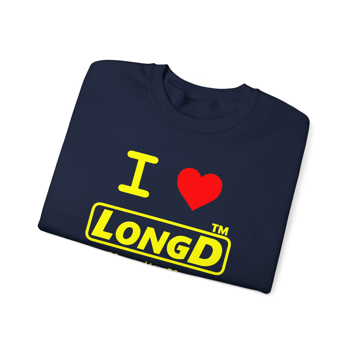 I Luv LongD Tag-domain positive alternate basic logo crewneck sweatshirt