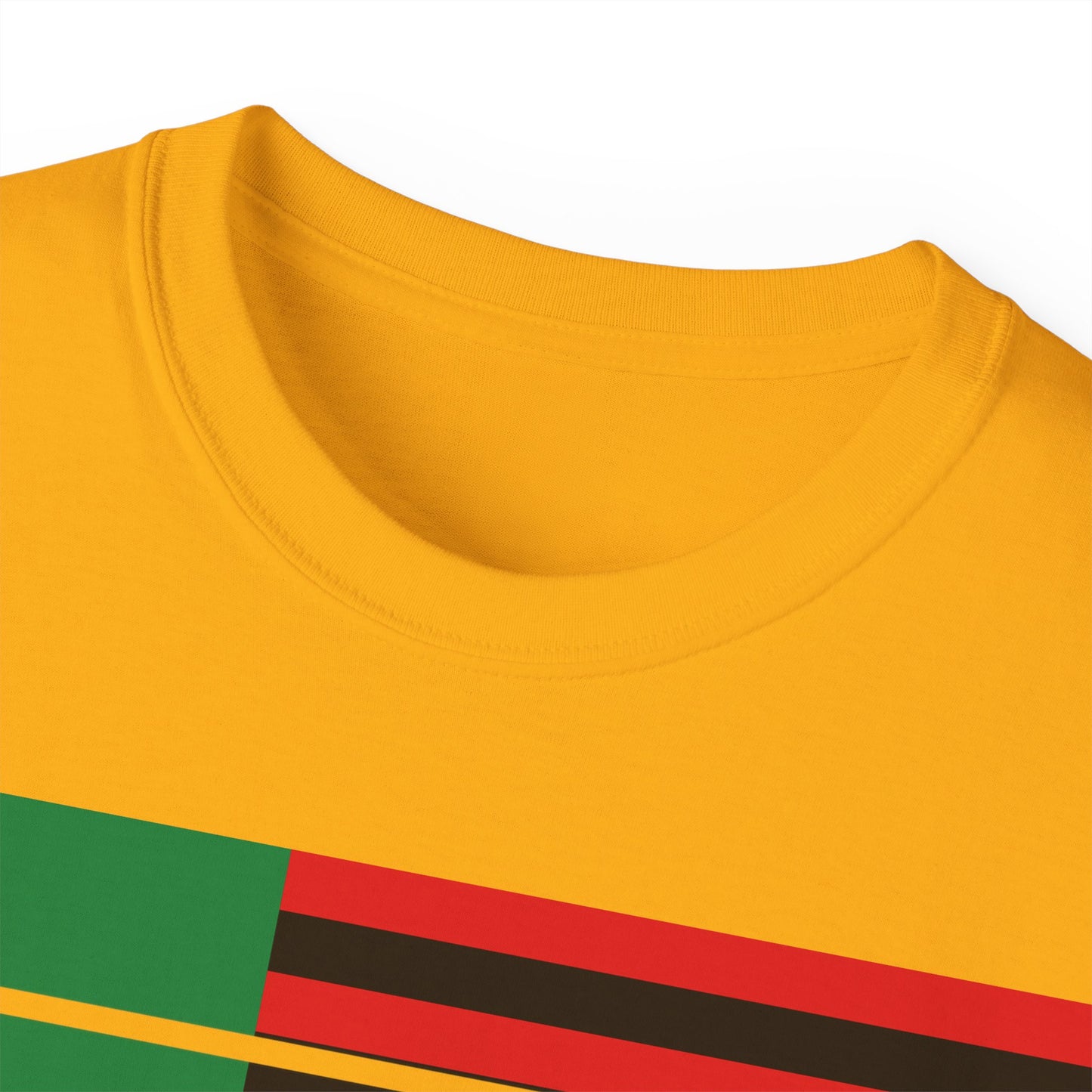 LongD® Logo Cotton Tee Juneteenth negative flag