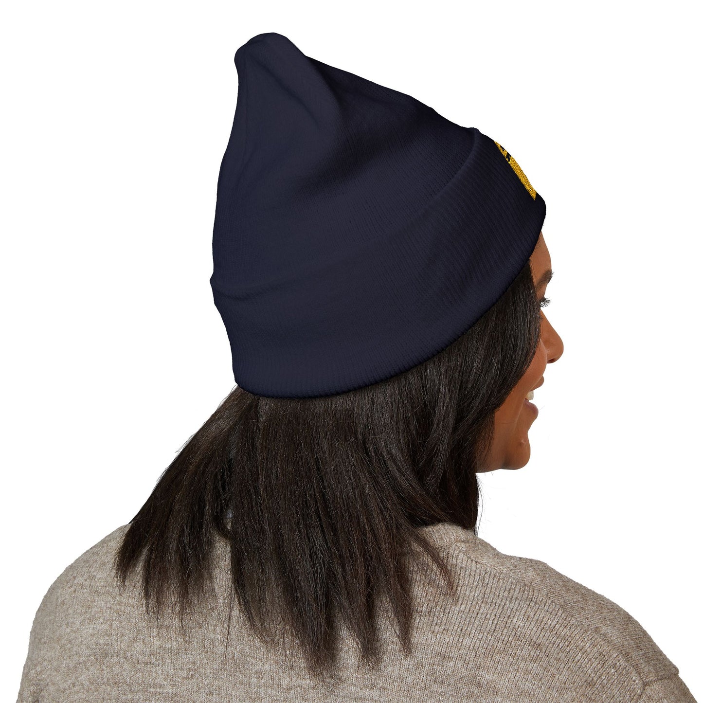 Embroidered Classic Cuffed Beanie official logo upright initials