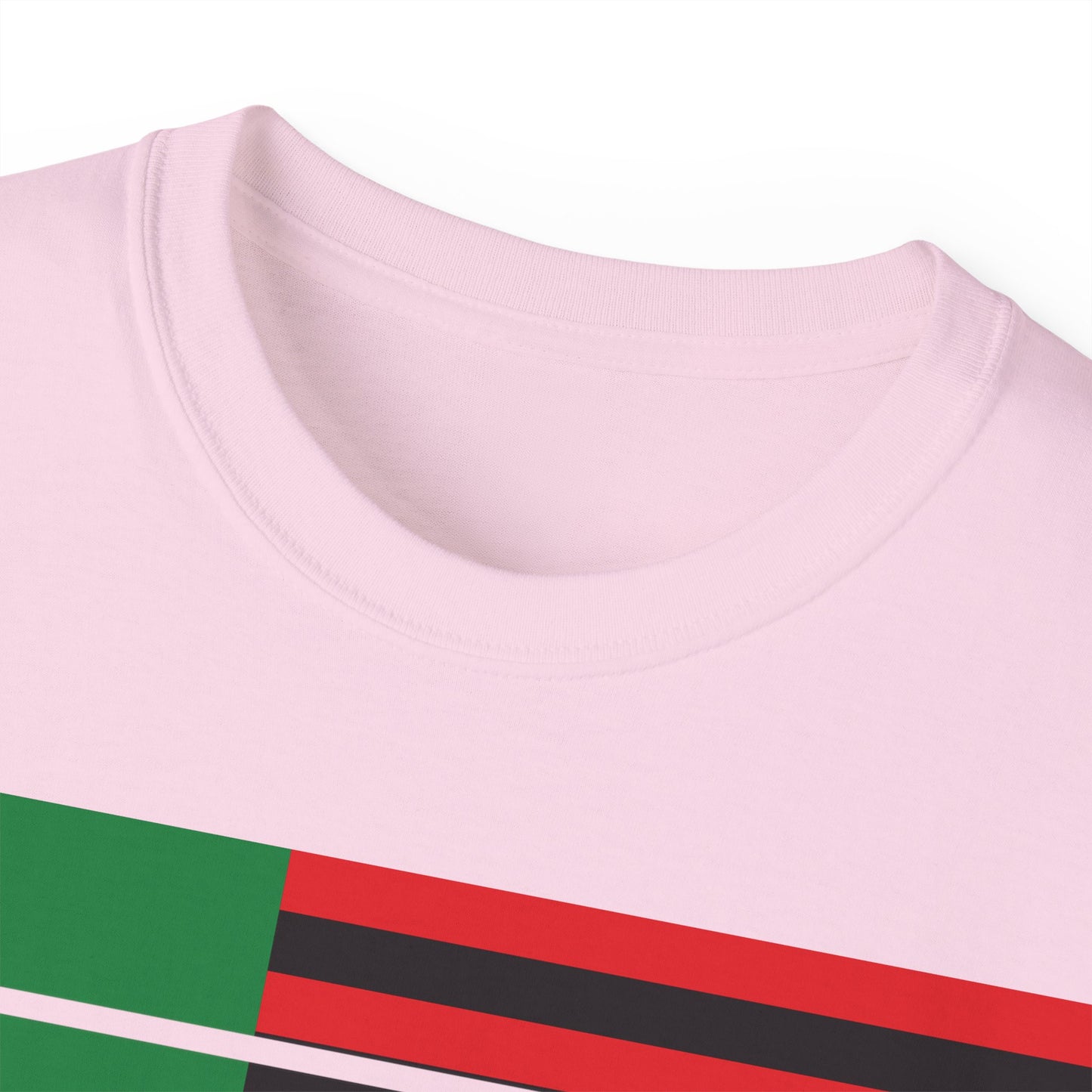 LongD® Logo Cotton Tee Juneteenth negative flag