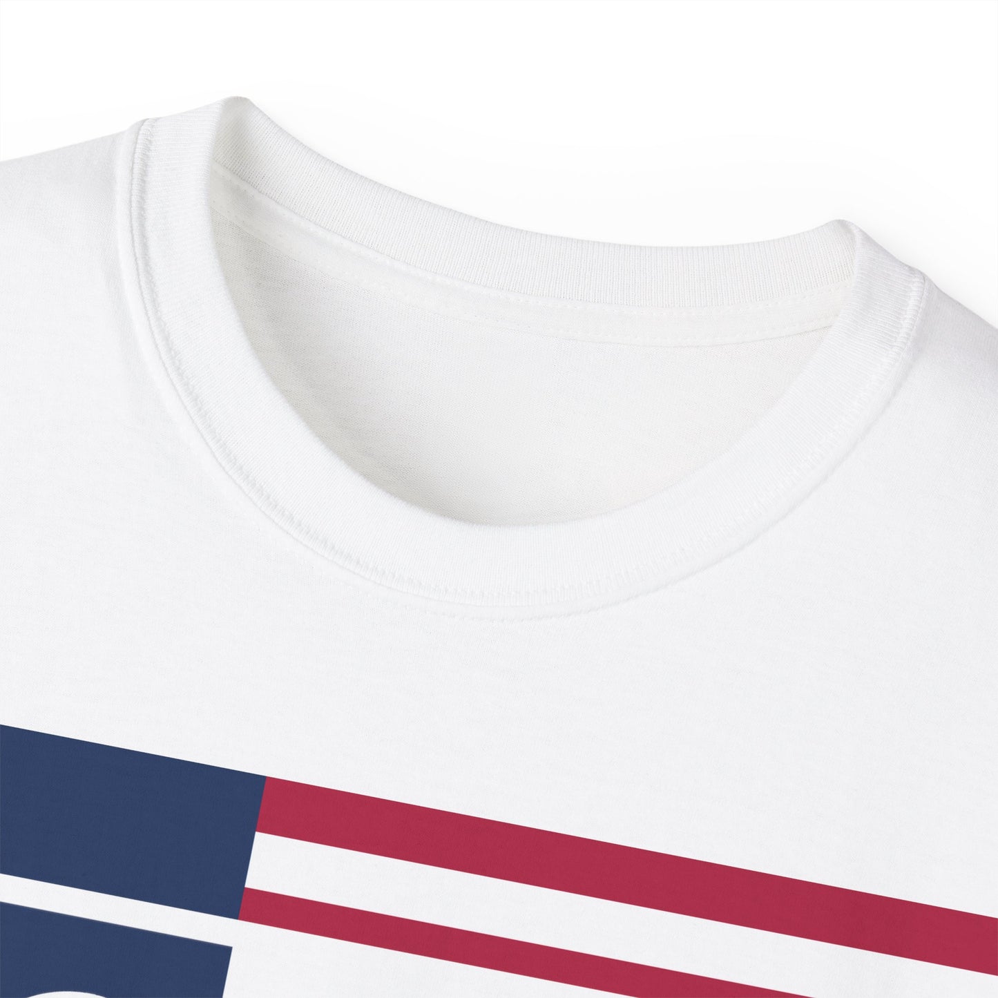 LongD negative flag Hyde Park logo cotton tee (patriotic colors)
