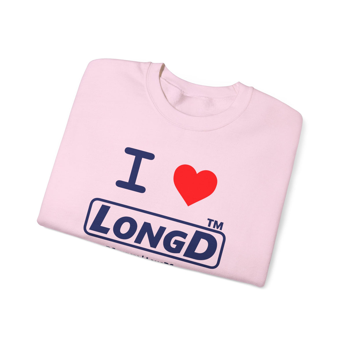 I Luv LongD Tag-domain positive official basic logo crewneck sweatshirt