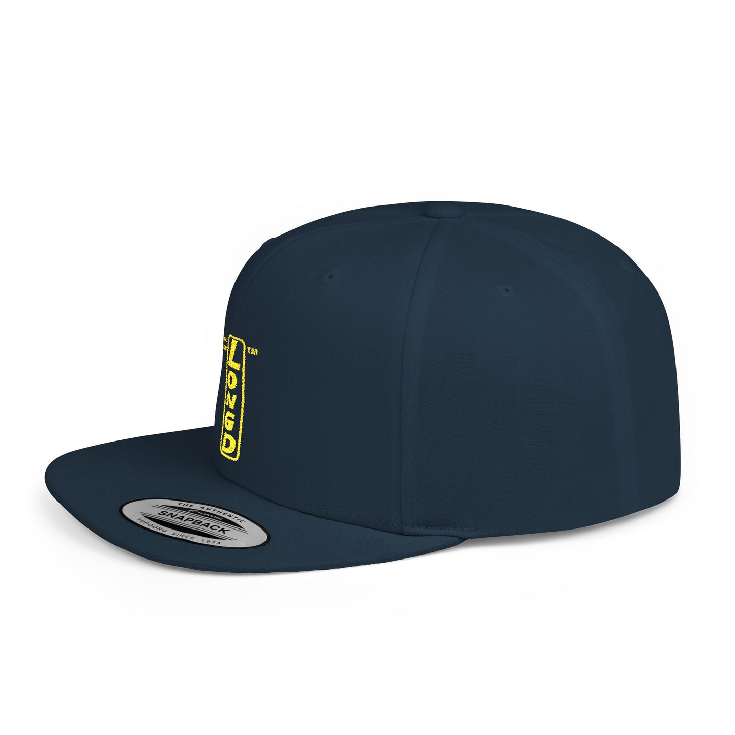 Embroidered Baseball Cap basic reverse logo upright