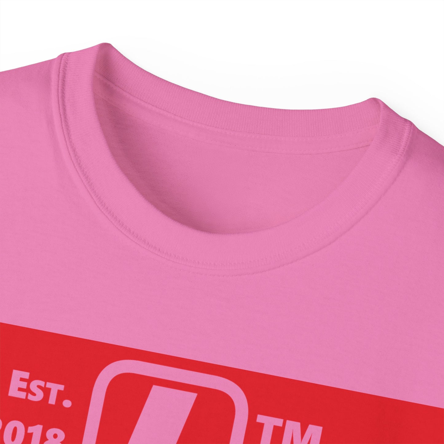 LongD Cotton Tee negative horizontal striped Hyde Park upright logo (Juneteenth colors)