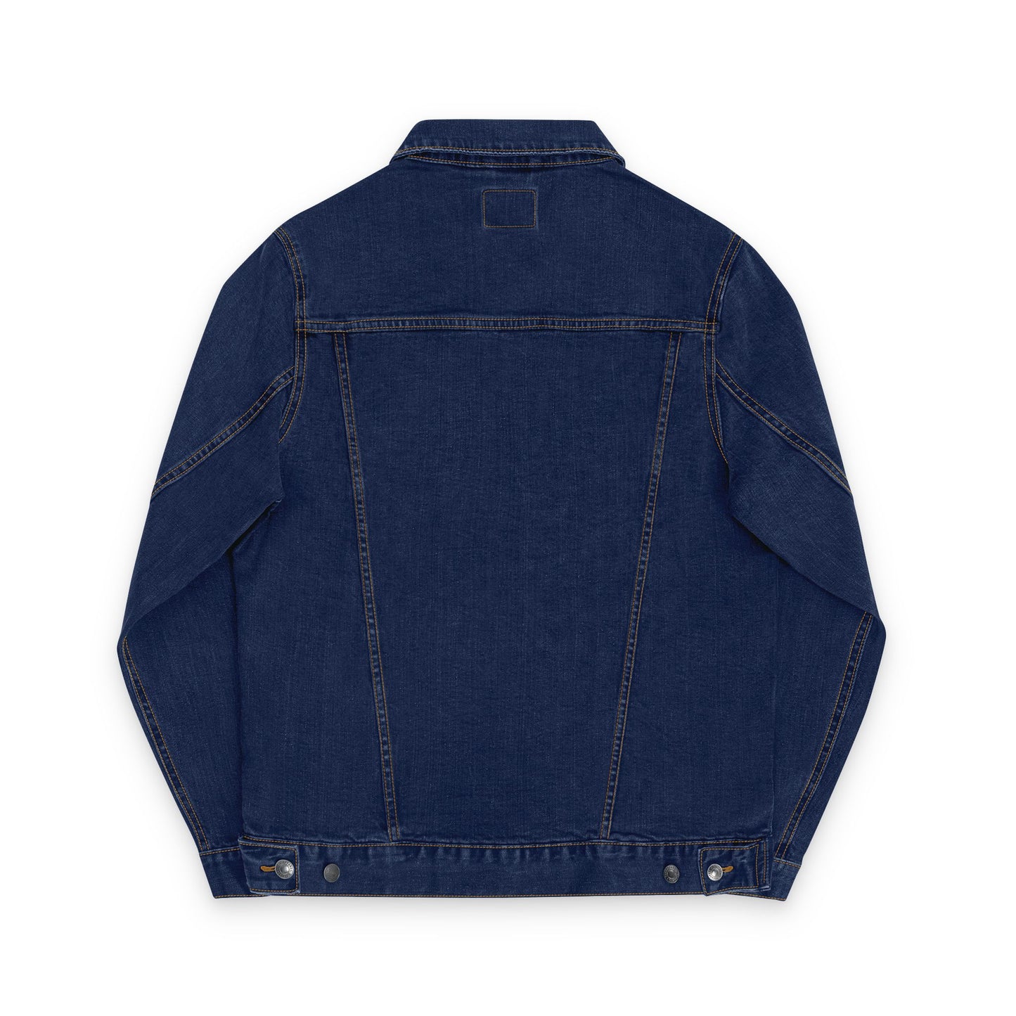 Embroidered Unisex Denim Jacket Reverse Basic Logo