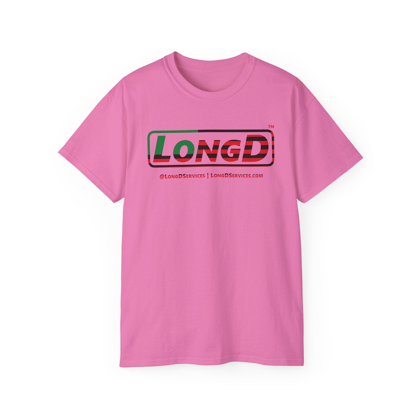 LongD® Logo Cotton Tee Juneteenth positive flag
